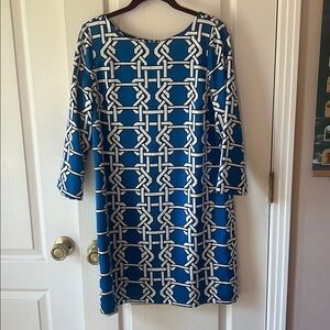 The Limited Blue and White Dress